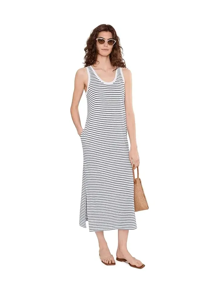 Платье-миди трикотажное полосатое Suncoast Loop Terry Tommy Bahama — изображение 2 из 5, кокос