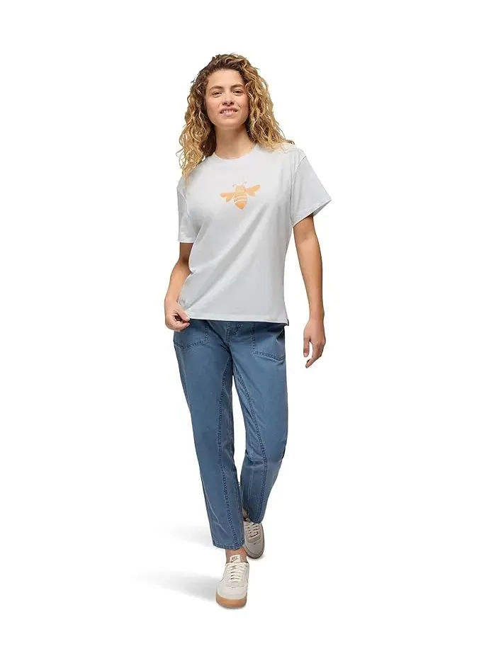 Футболка Prana Bee Journeyman Short Sleeve Tee — изображение 2 из 4, белый
