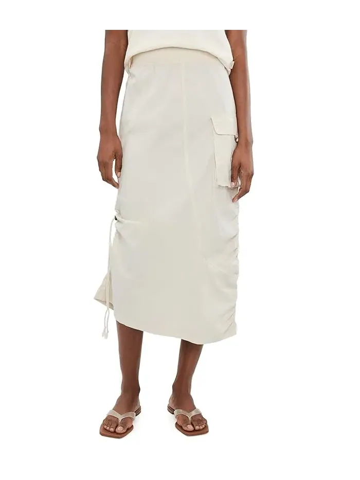 Юбка асимметричная XCVI Bindi Skirt — изображение 1 из 5, серебристый