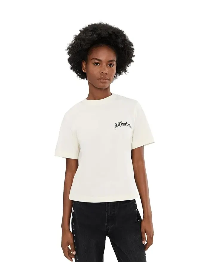 Футболка с принтом Descent Lisa Tee AllSaints — изображение 1 из 5, белый