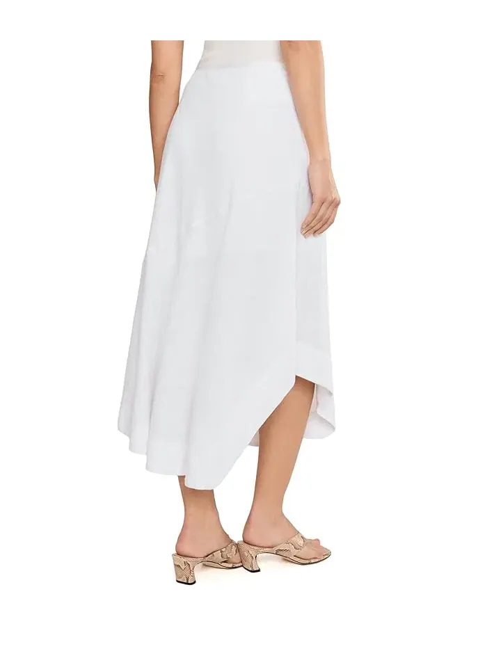 Юбка длинная Rumba Linen Skirt NIC+ZOE — изображение 4 из 5, белый