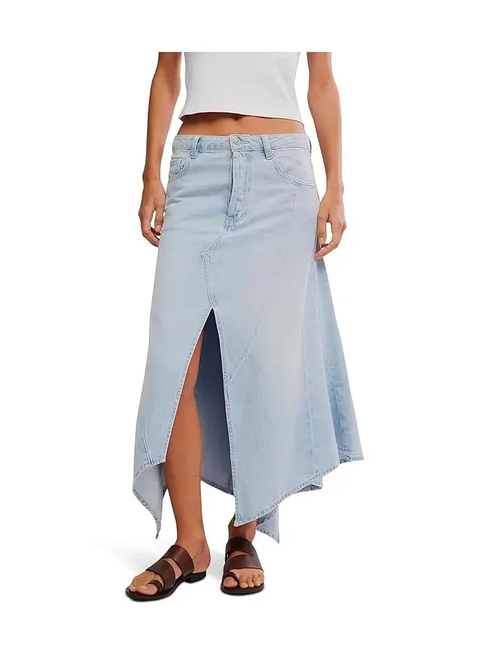 Юбка макси асимметричная Aquarius Free People — изображение 1 из 5, черный