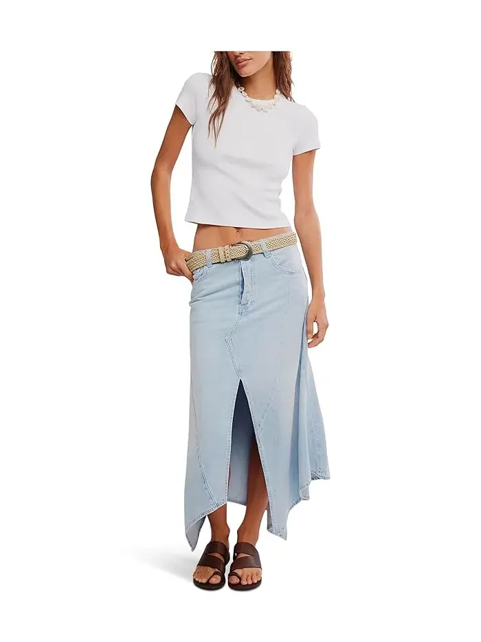 Юбка макси асимметричная Aquarius Free People — изображение 2 из 5, черный