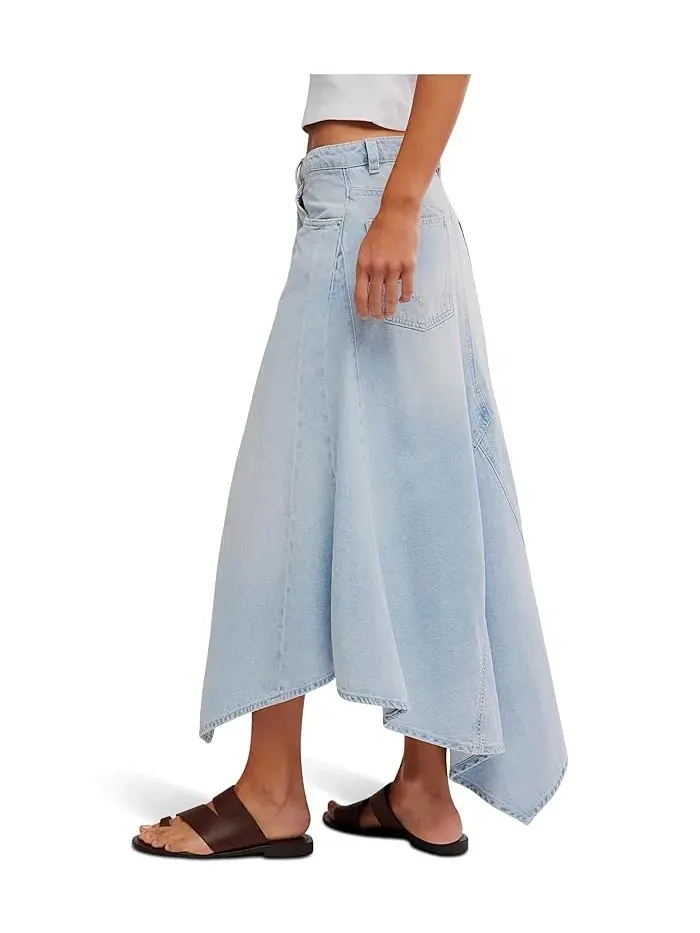 Юбка макси асимметричная Aquarius Free People — изображение 4 из 5, черный