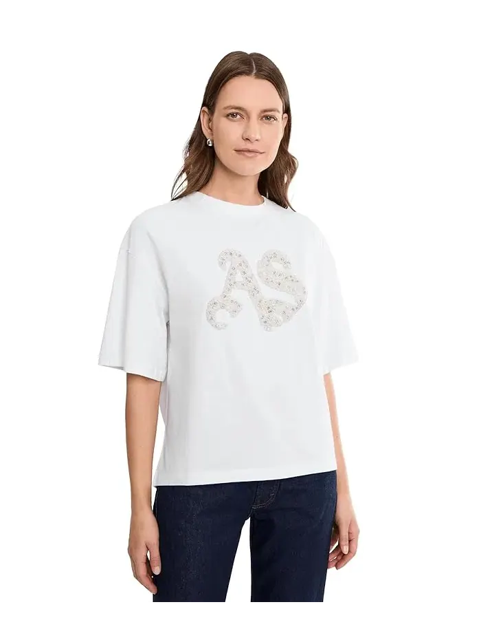 Футболка оверсайз Icon Amelie Tee AllSaints — изображение 1 из 5, белый
