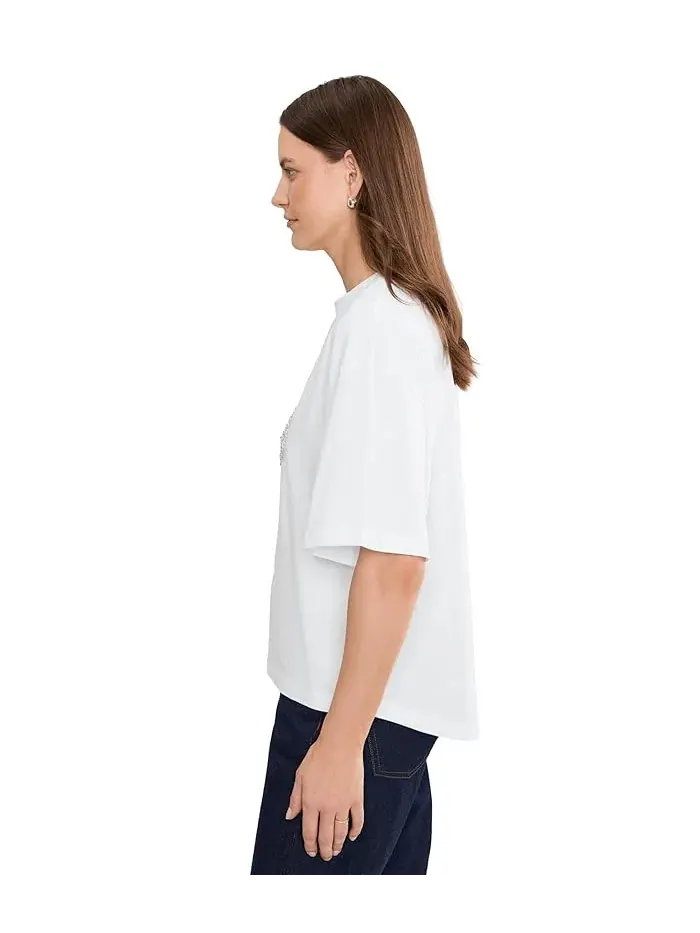 Футболка оверсайз Icon Amelie Tee AllSaints — изображение 3 из 5, белый