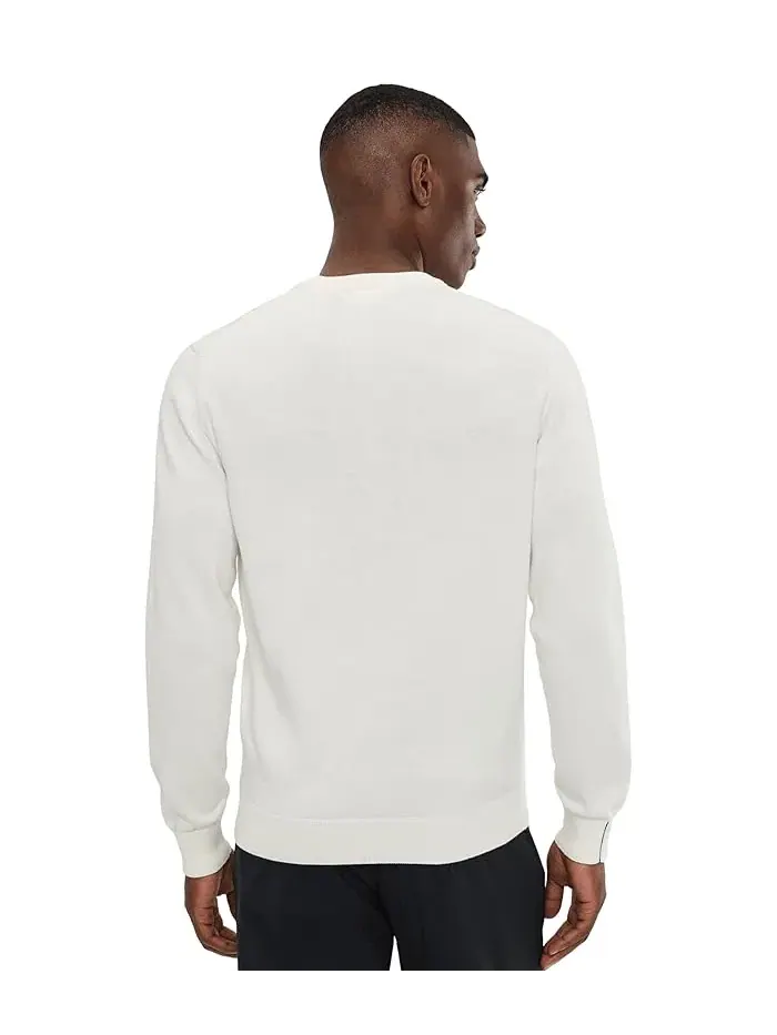 Свитер Lacoste Crew Neck Cotton, монохромный — изображение 4 из 5, мука
