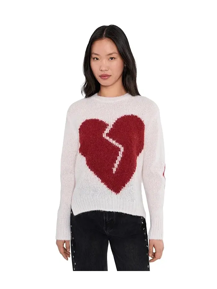 Свитер Luvheart Crew AllSaints — изображение 1 из 5, белый/красный