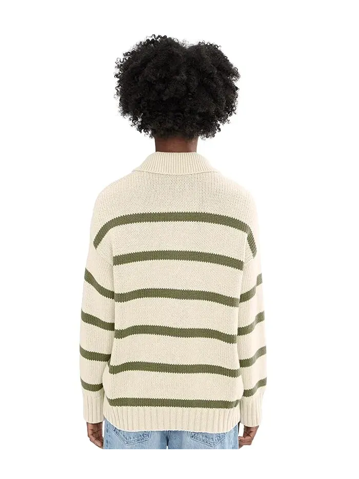 Свитер поло Sunwashed Cotton Polo Sweater Faherty — изображение 4 из 5, винтажный