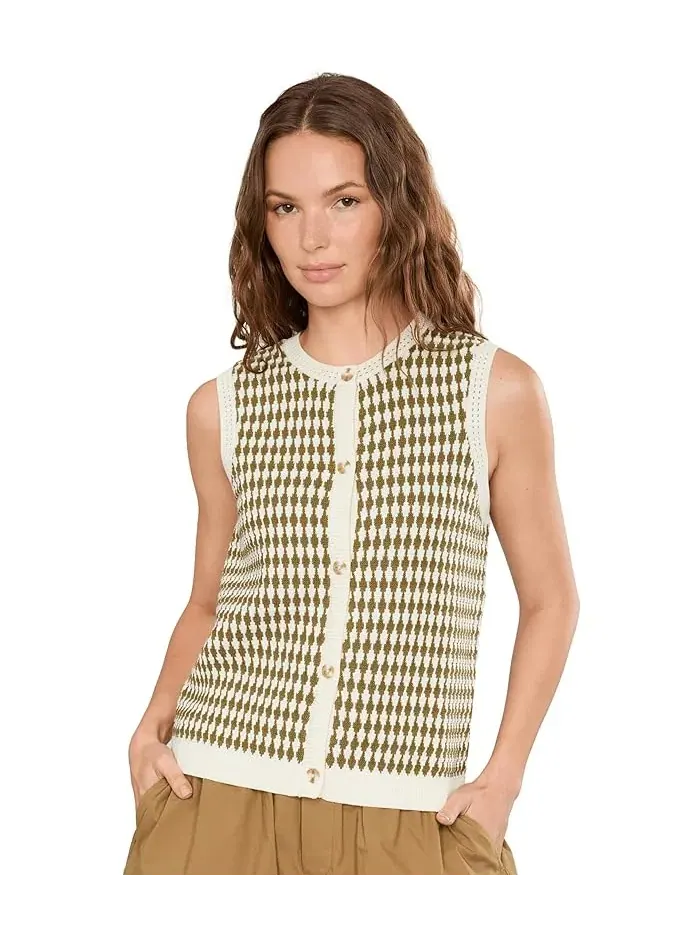 Свитер Varley Aura Knit Top — изображение 1 из 5, золотистый оливковый