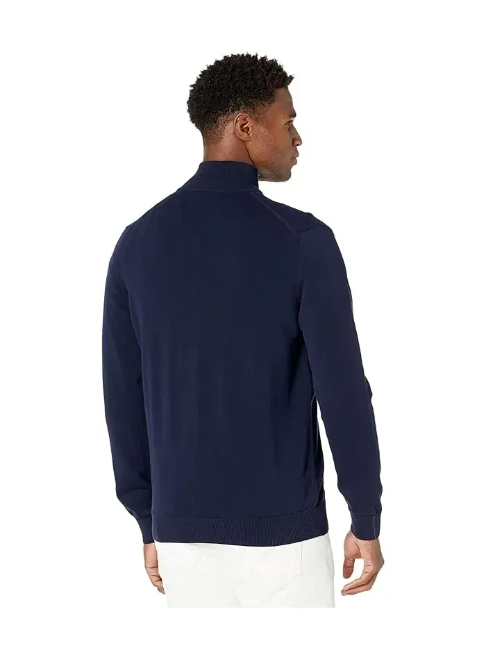 Свитер Lacoste с высоким воротником на молнии, флис — изображение 2 из 4, золотистый
