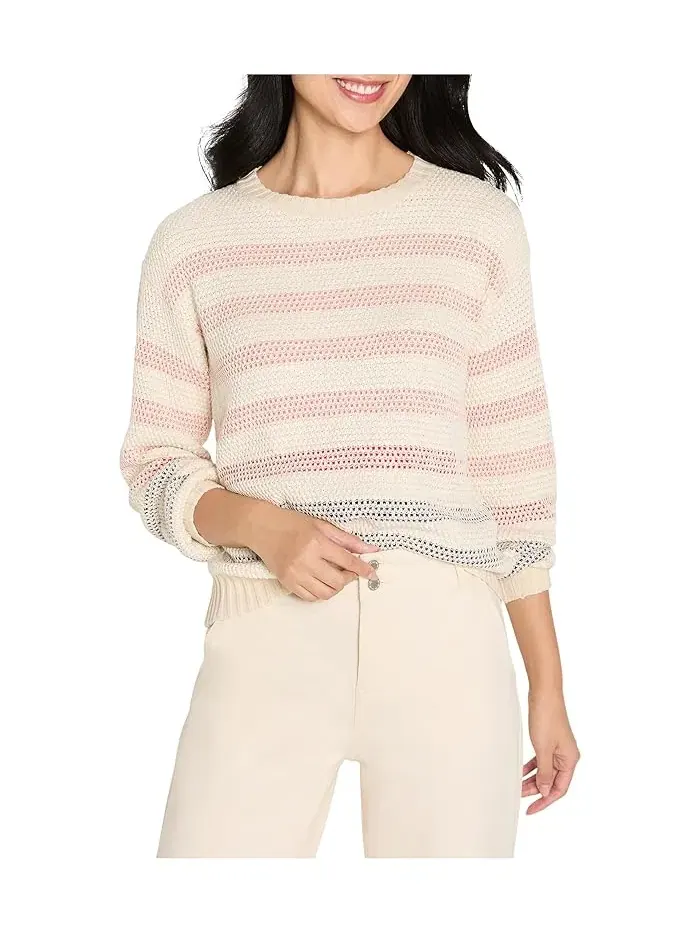 Свитер с полосками Scandi Stripe NIC+ZOE — изображение 1 из 4, мульти