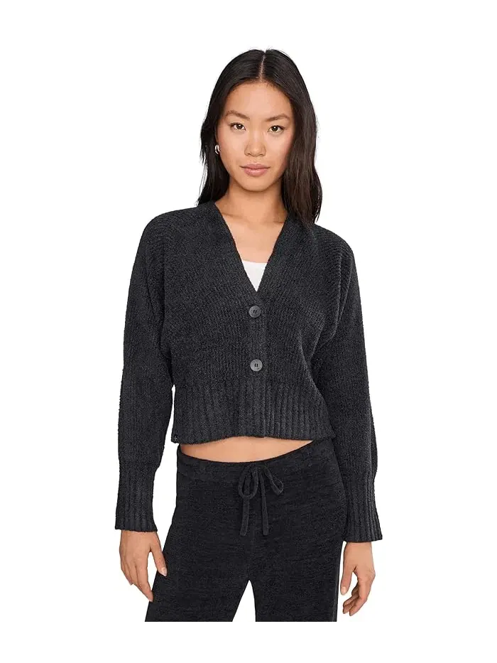 Кардиган ribbed CozyChic Lite Cotton Barefoot Dreams — изображение 1 из 5, синий