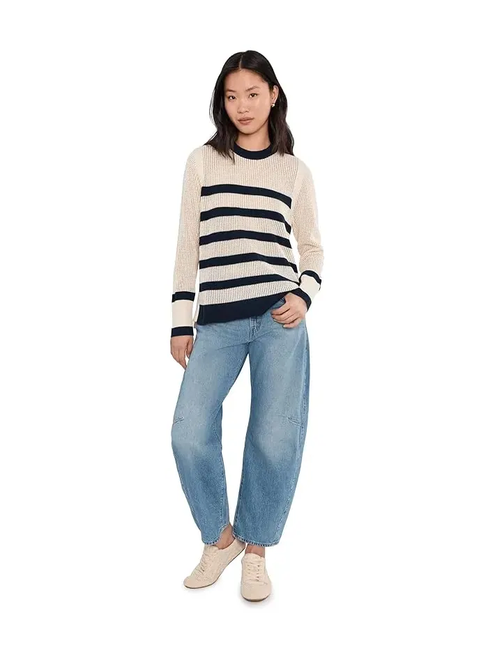 Свитер вязаный с косами Knit Sweater Helly Hansen — изображение 2 из 5, темно-синий/кремовый