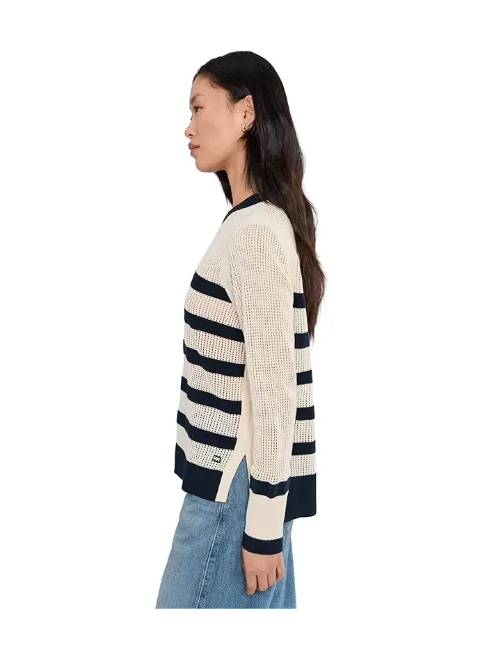 Свитер вязаный с косами Knit Sweater Helly Hansen — изображение 3 из 5, темно-синий/кремовый