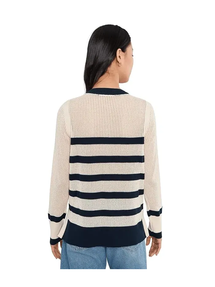 Свитер вязаный с косами Knit Sweater Helly Hansen — изображение 4 из 5, темно-синий/кремовый