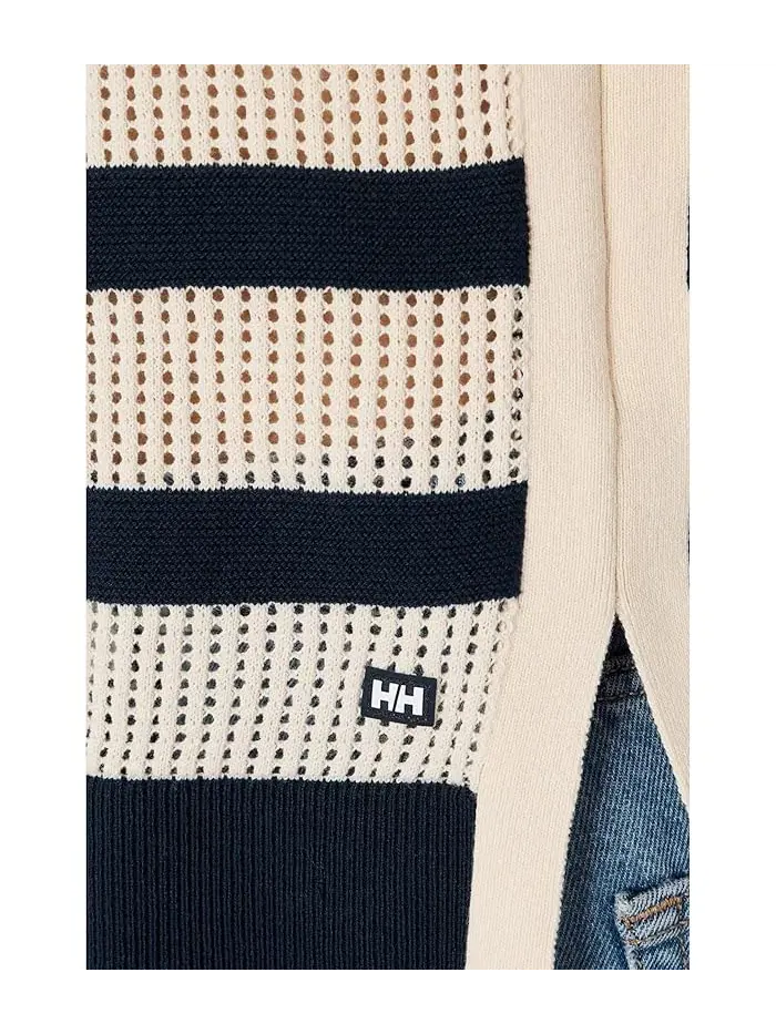 Свитер вязаный с косами Knit Sweater Helly Hansen — изображение 5 из 5, темно-синий/кремовый