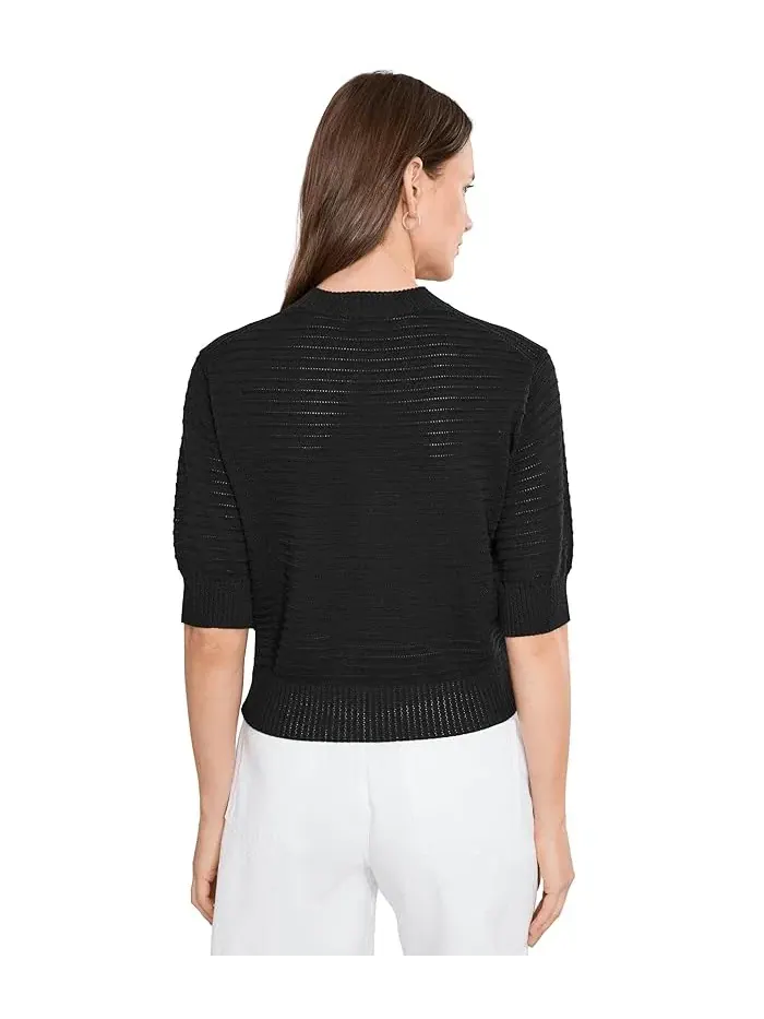 Кардиган с коротким рукавом Cotton Stitch Siya Madewell — изображение 4 из 5, черный