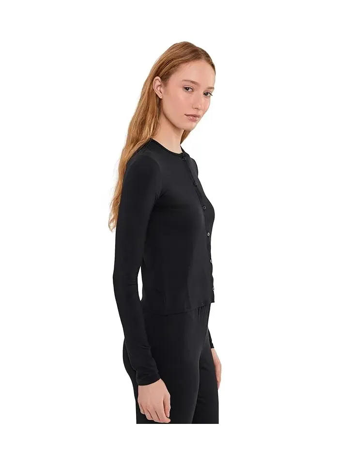 Кардиган Calvin Klein Underwear Ultra Soft Modal — изображение 3 из 5, черный