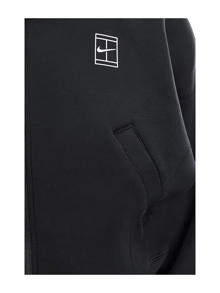 Куртка теннисная с застежкой-молнией Advantage Dri-FIT Nike — изображение 5 из 5, черный/белый