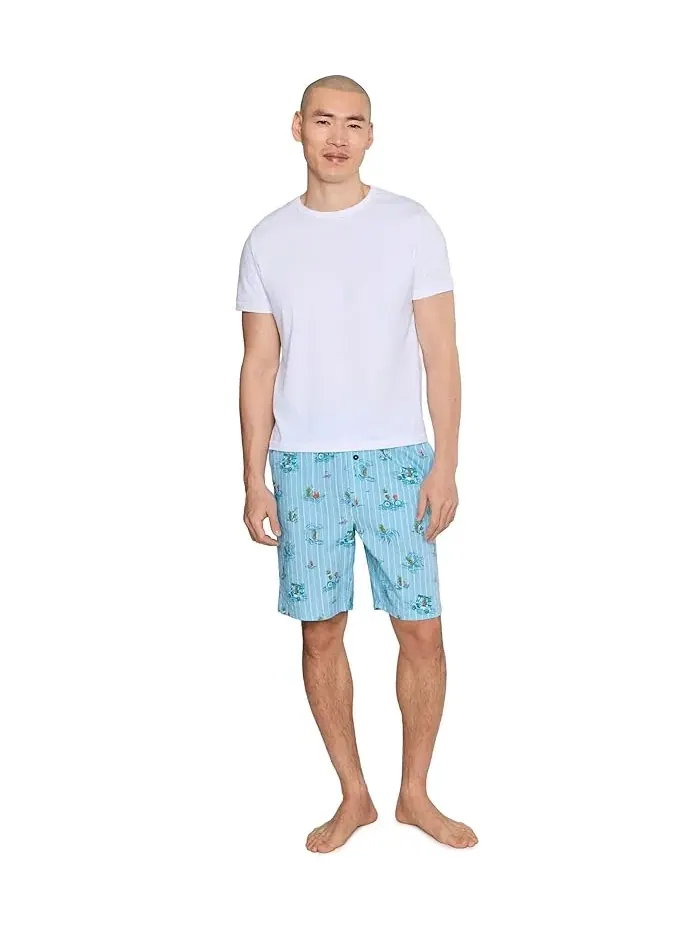 Шорты пижамные Cotton Seersucker Woven Jam Tommy Bahama — изображение 2 из 5, синий зеленый