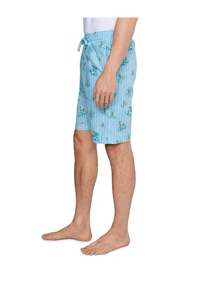 Шорты пижамные Cotton Seersucker Woven Jam Tommy Bahama — изображение 3 из 5, синий зеленый