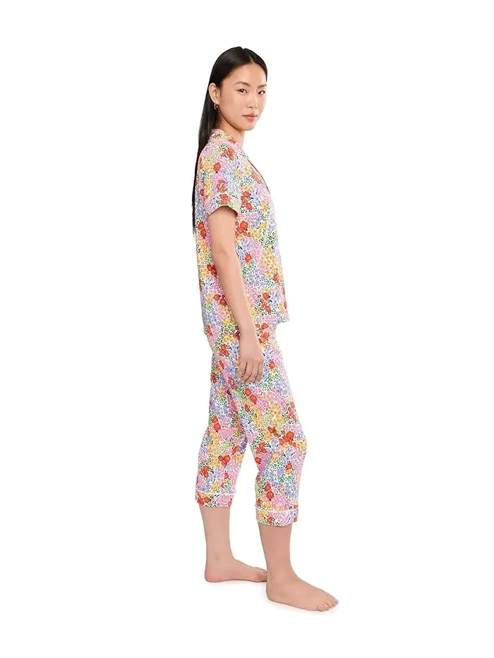 Пижама короткая с коротким рукавом хлопок Bedhead PJs — изображение 2 из 5, бежевый