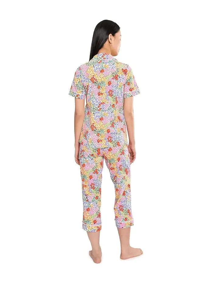 Пижама короткая с коротким рукавом хлопок Bedhead PJs — изображение 3 из 5, бежевый