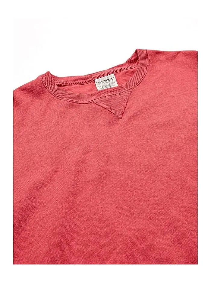 Свитшот Comfortwash Garment Dyed Hanes — изображение 2 из 3, кармин