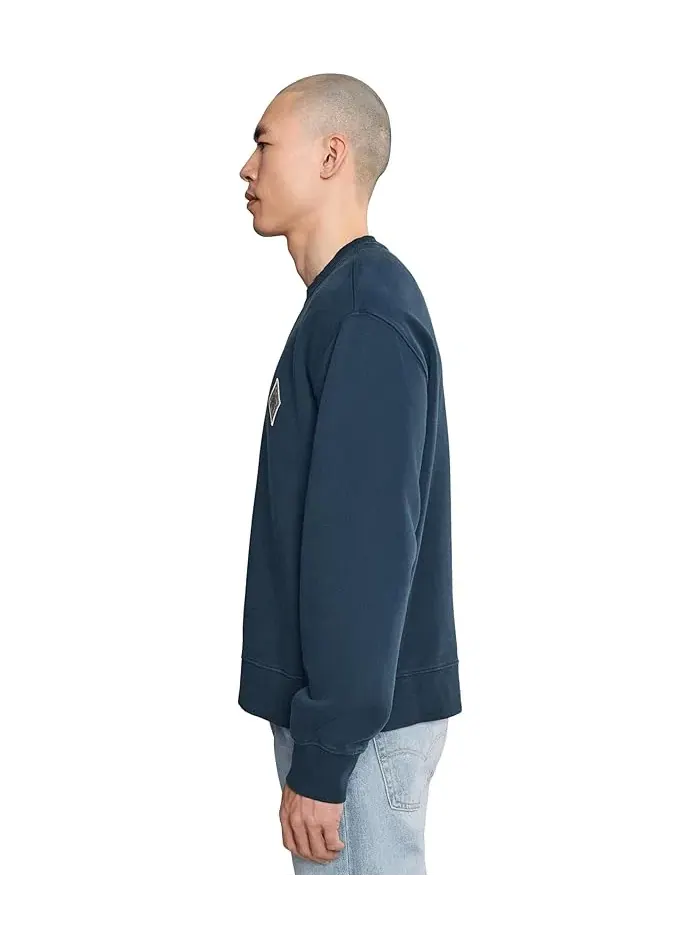 Свитшот с вышивкой Embroidery Chest Patch Joe's Jeans — изображение 3 из 5, синий