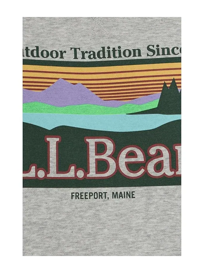 Свитшот с круглым вырезом хлопковый Essential Logo Crewneck Sweatshirt L.L.Bean — изображение 5 из 5