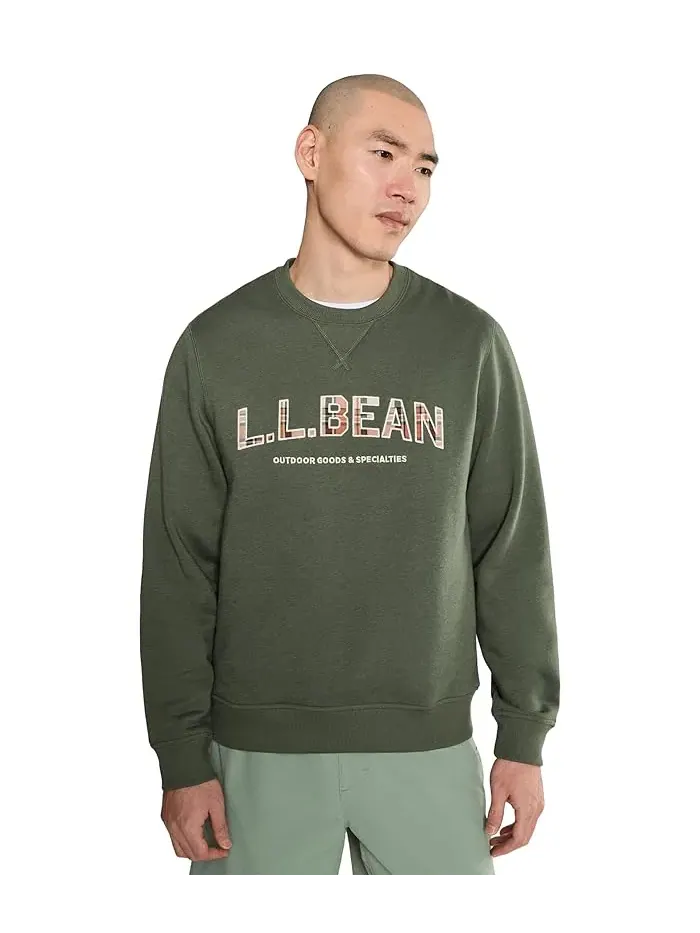 Свитшот с логотипом хлопковый L.L.Bean — изображение 1 из 5, синий