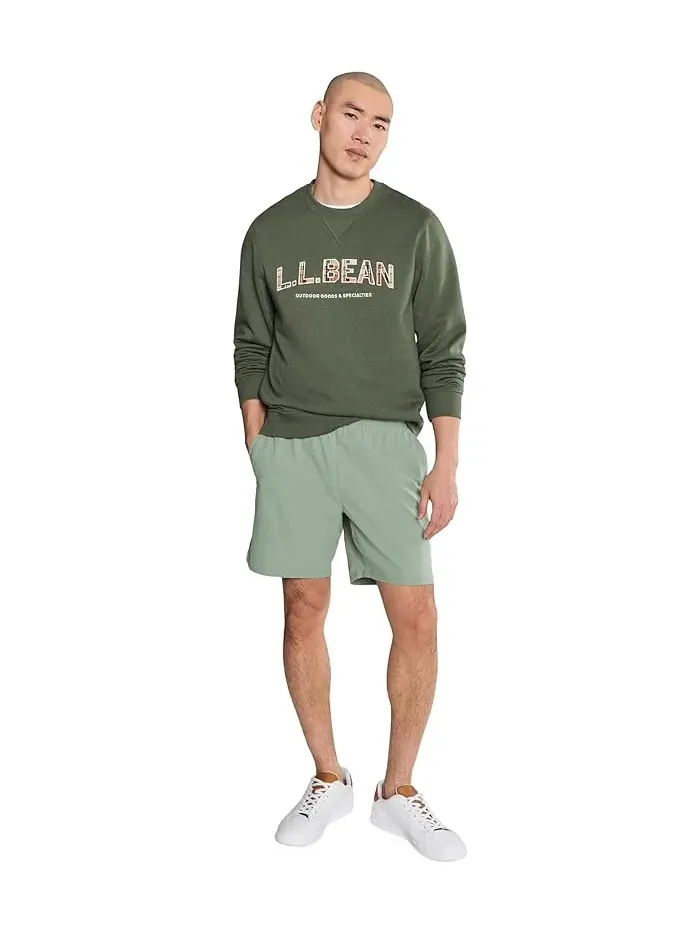 Свитшот с логотипом хлопковый L.L.Bean — изображение 2 из 5, синий