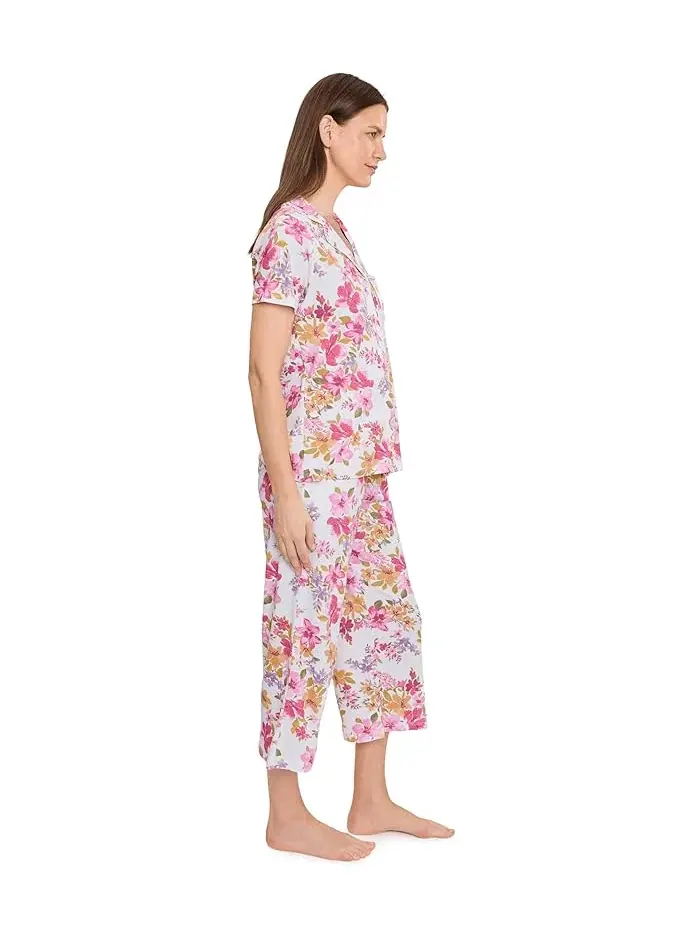 Пижама с коротким рукавом и капри Multi Floral, Karen Neuburger — изображение 3 из 5, мульти
