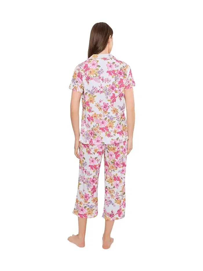 Пижама с коротким рукавом и капри Multi Floral, Karen Neuburger — изображение 4 из 5, мульти
