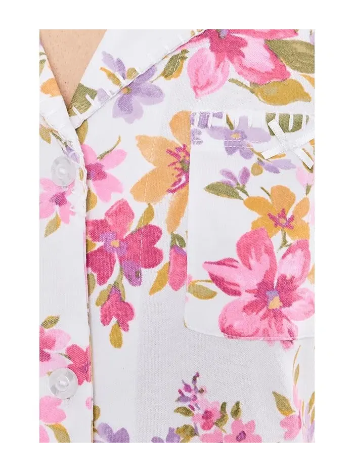 Пижама с коротким рукавом и капри Multi Floral, Karen Neuburger — изображение 5 из 5, мульти