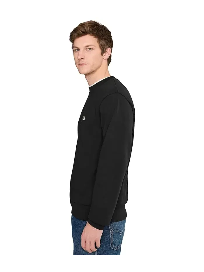 Свитшот Lacoste Classic Fit из органического хлопка — изображение 3 из 5, черный