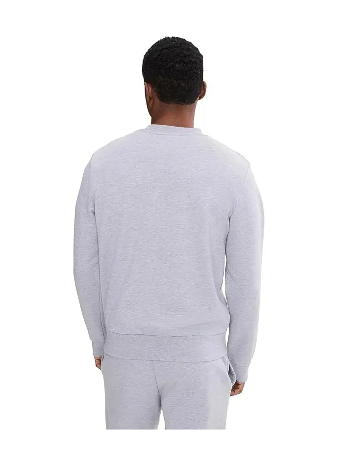 Свитшот Lacoste Classic Fit Fleece из органического хлопка — изображение 4 из 5, серый
