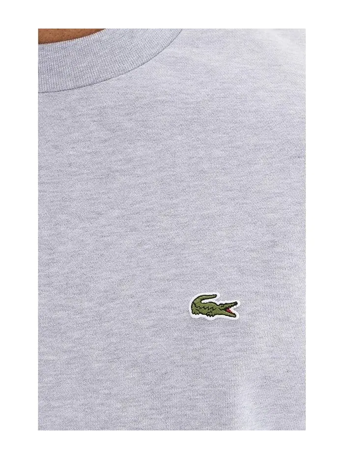 Свитшот Lacoste Classic Fit Fleece из органического хлопка — изображение 5 из 5, серый