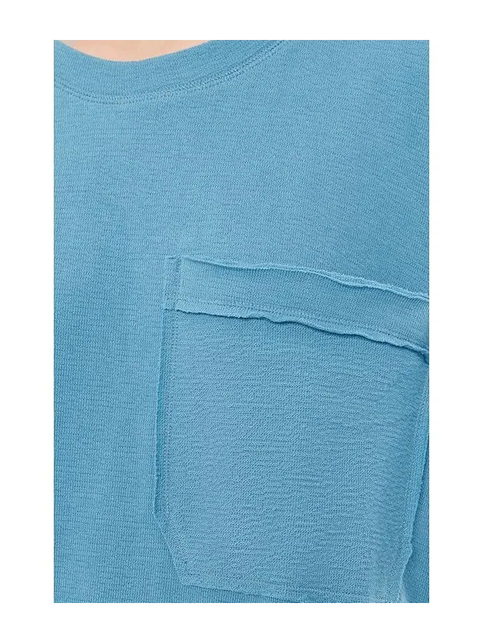 Футболка для сна Staycation Sleep Tee Free People — изображение 5 из 5, синий