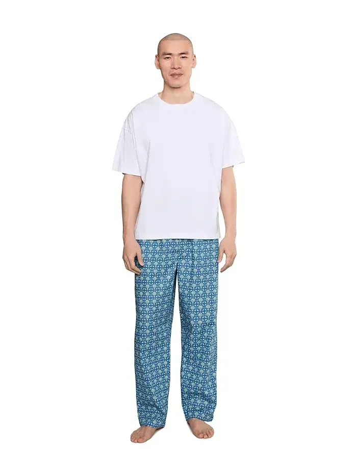 Пижамные штаны Cotton Woven Tommy Bahama — изображение 2 из 5, пальмовый
