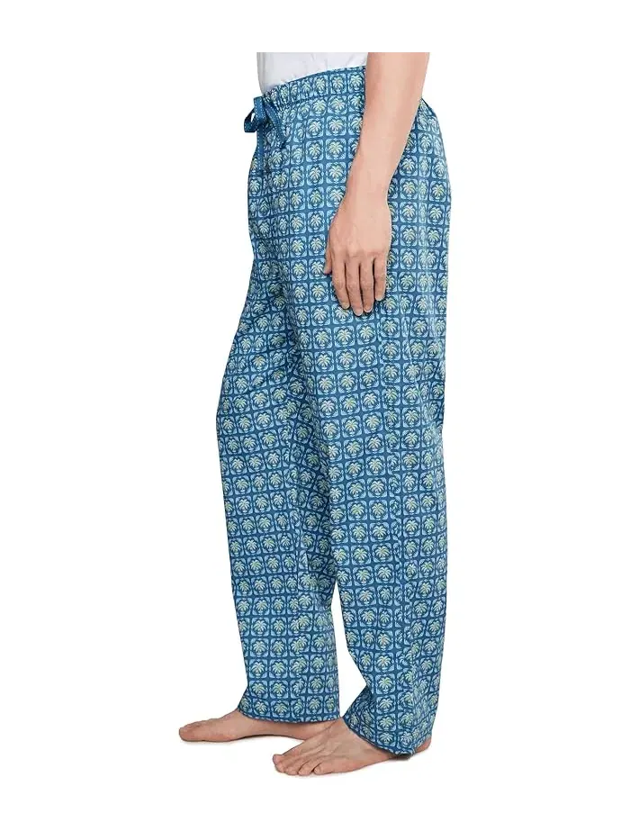 Пижамные штаны Cotton Woven Tommy Bahama — изображение 3 из 5, пальмовый