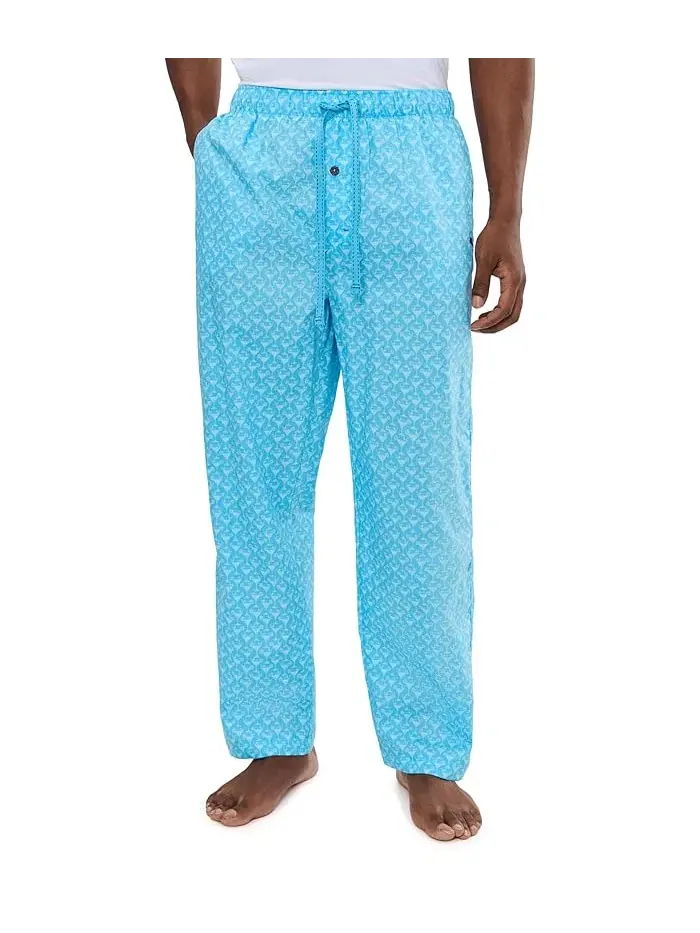 Пижамные брюки Cotton Woven Pajama Pants Tommy Bahama — изображение 1 из 5, синий