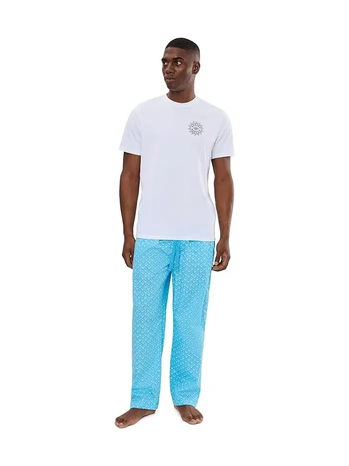 Пижамные брюки Cotton Woven Pajama Pants Tommy Bahama — изображение 2 из 5, синий