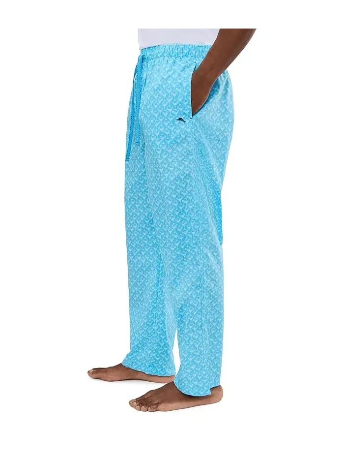 Пижамные брюки Cotton Woven Pajama Pants Tommy Bahama — изображение 3 из 5, синий