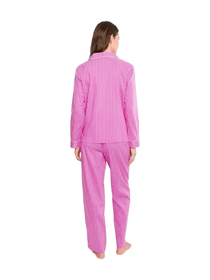 Пижамный комплект с удлиненными брюками Lauren Ralph Lauren — изображение 3 из 5, розовый