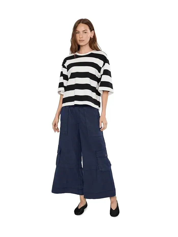 Брюки укороченные Rosalina Crop XCVI — изображение 2 из 5, серый