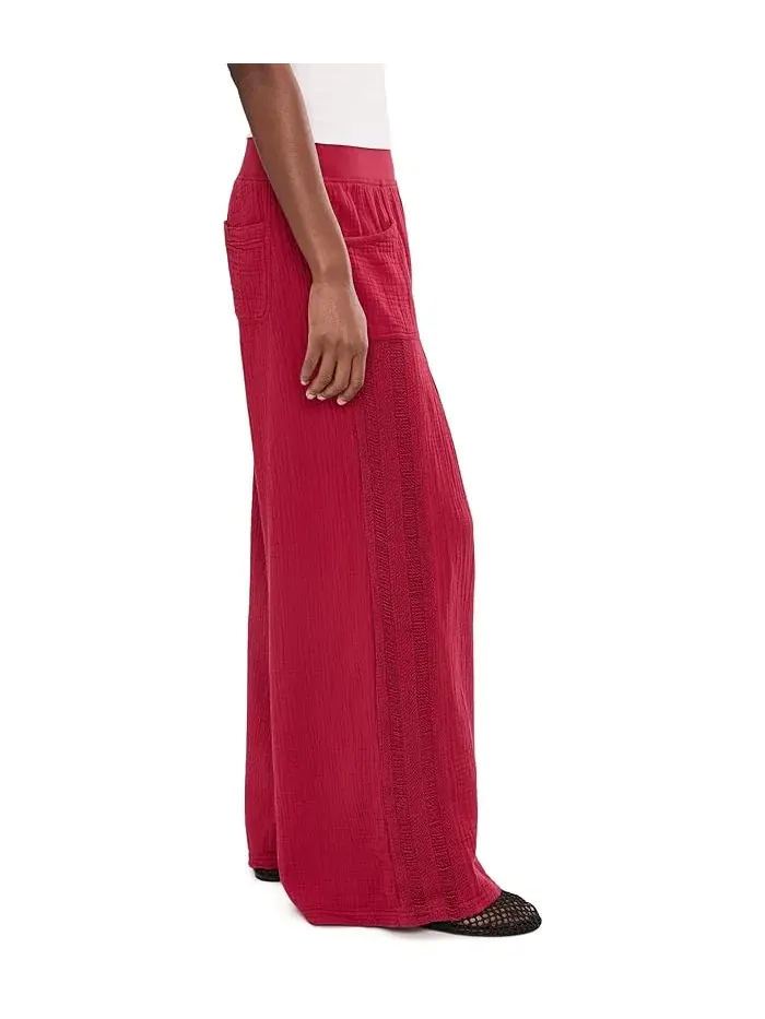Брюки широкие Elu Wide Leg XCVI — изображение 3 из 5, красный