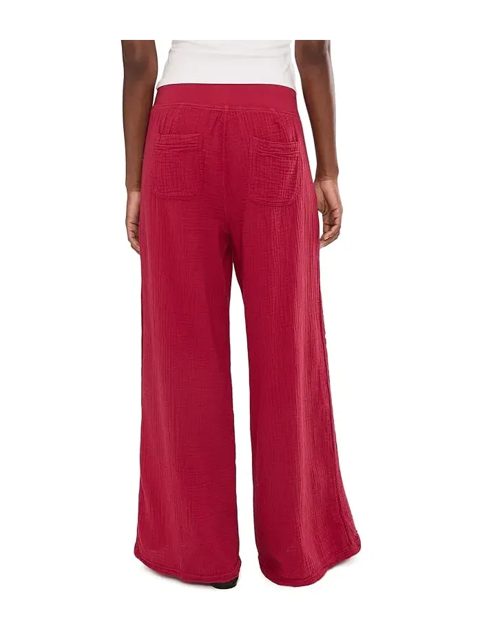 Брюки широкие Elu Wide Leg XCVI — изображение 4 из 5, красный