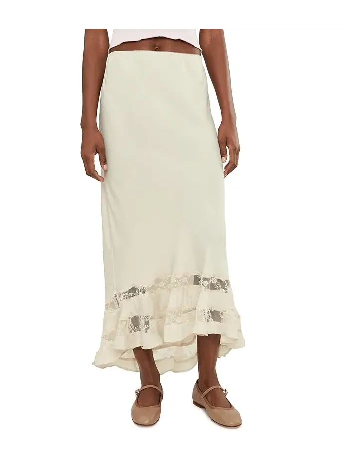 Юбка-комбинация Long Lost Lover Half Slip Free People — изображение 1 из 5, чайный
